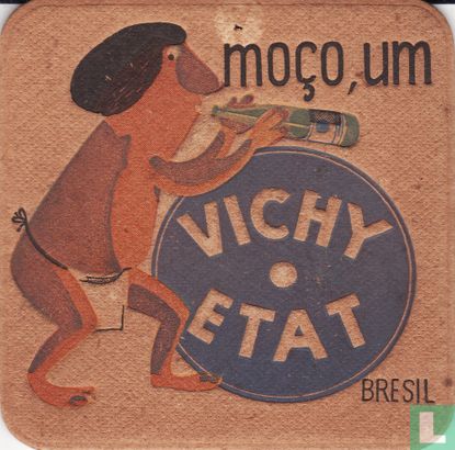 Bresil moço, um Vichy Etat / Dit is een van de 30 bierviltjes "Collectie Expo 1958". - Afbeelding 1