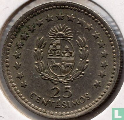 Uruguay 25 centésimos 1960 - Image 2