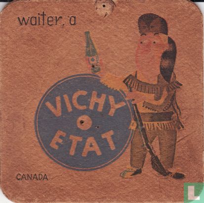 Canada waiter, a Vichy Etat / Dit is een van de 30 bierviltjes "Collectie Expo 1958". - Image 1