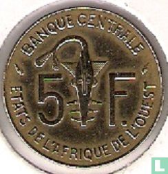 États d'Afrique de l'Ouest 5 francs 1979 - Image 2