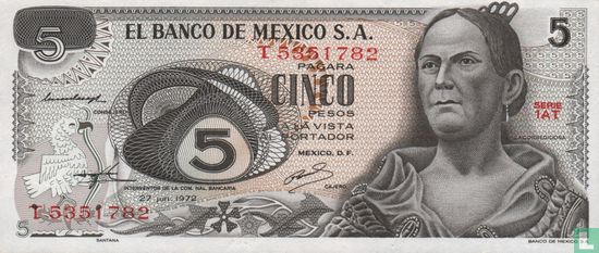 Mexique 5 pesos - Image 1