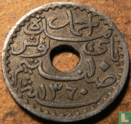 Tunesië 10 centimes 1941 (AH1360) - Afbeelding 2