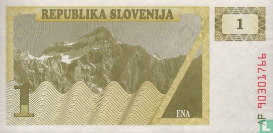 Slovenia 1 Tolar 1990 - Image 2