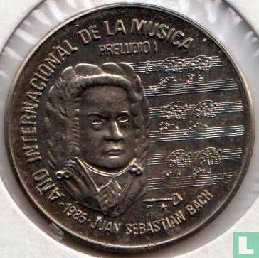 Cuba 1 peso 1985 "International Year of Music - Johann Sebastian Bach" - Afbeelding 1