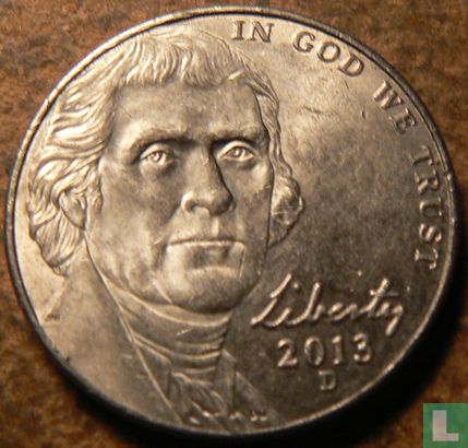 Verenigde Staten 5 cents 2013 (D) - Afbeelding 1
