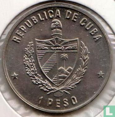 Cuba 1 peso 1982 (type 2) "Don Quixote de la Mancha" - Image 2