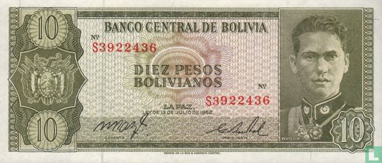 Bolivie 1910 Pesos Bolivianos (Series:Y2 - U3 ) - Image 1
