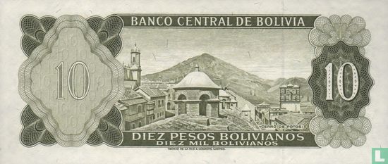 Bolivie 1910 Pesos Bolivianos (Series:Y2 - U3 ) - Image 2
