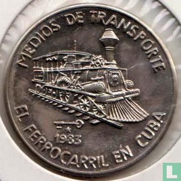 Cuba 1 peso 1983 "Means of transportation -  Cuban railway" - Image 1
