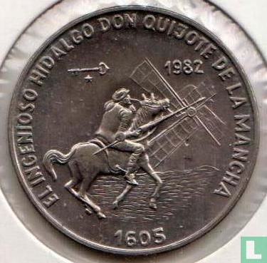 Cuba 1 peso 1982 (type 1) "Don Quixote de la Mancha" - Image 1