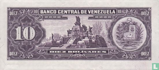 Venezuela 10 Bolívares 1988 - Afbeelding 2