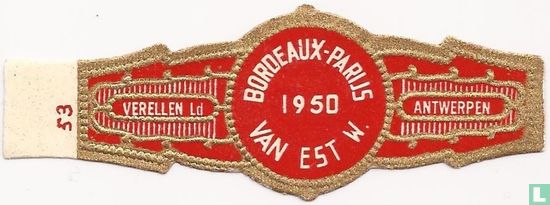 Bordeaux-Parijs 1950 Van Est W. - Afbeelding 1