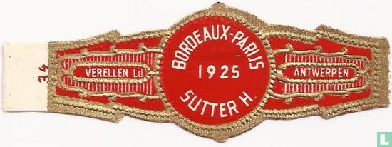 Bordeaux-Parijs 1925 Sutter H. - Afbeelding 1
