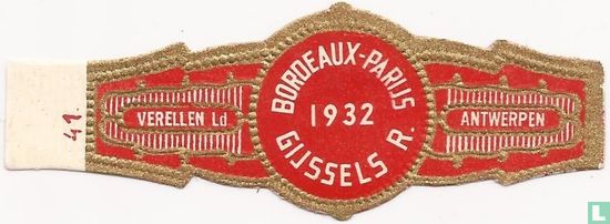 Bordeaux-Paris 1932 Gijssels R. - Image 1