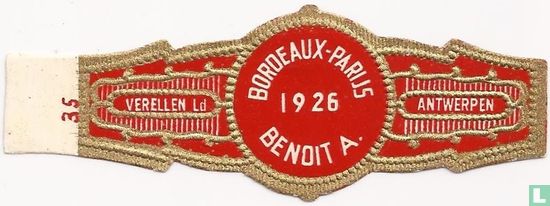 Bordeaux-Parijs 1926 Benoit A. - Bild 1