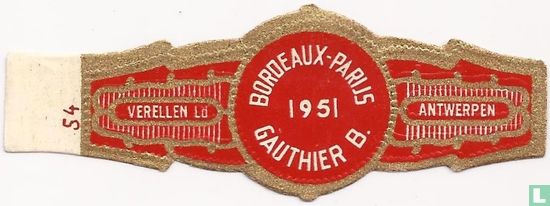 Bordeaux-Paris 1951 Gauthier b. - Image 1