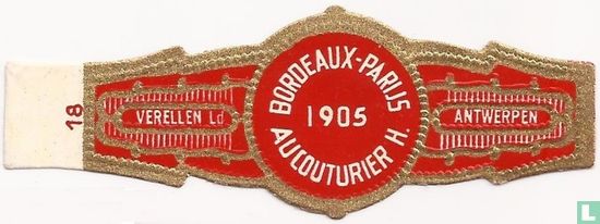 Bordeaux-Parijs 1905 Aucouturier H. - Afbeelding 1