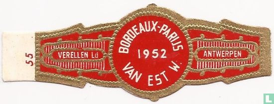 Bordeaux-Paris 1952 of Est W. - Image 1