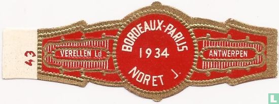 Bordeaux-Paris 1934 Noret J. - Image 1