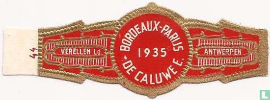 Bordeaux-Parijs 1935 De Caluwe E. - Afbeelding 1
