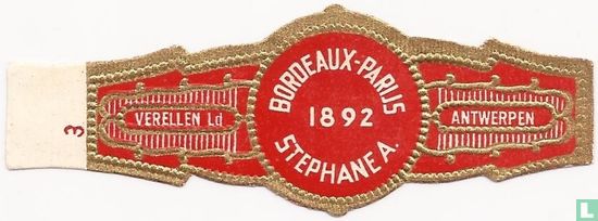 Bordeaux-Parijs 1892 Stephane A. - Afbeelding 1