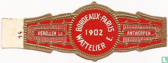 Bordeaux-Parijs 1902 Wattelier E. - Afbeelding 1