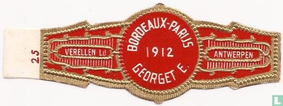 Bordeaux-Parijs 1912 Georget E. - Afbeelding 1