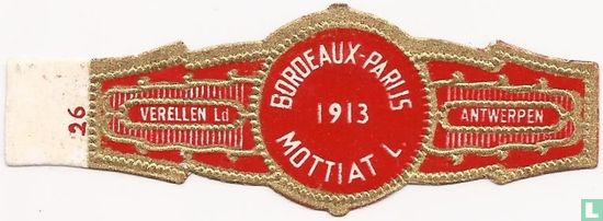 Bordeaux-Parijs 1913 Mottiat L. - Afbeelding 1