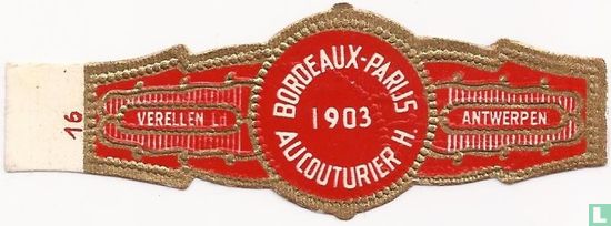 Bordeaux-Paris 1903 Aucouturier H. - Image 1