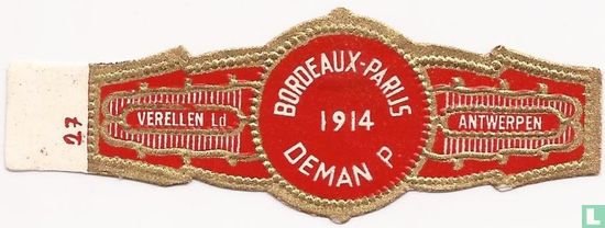 Bordeaux-Parijs 1914 Deman P. - Afbeelding 1