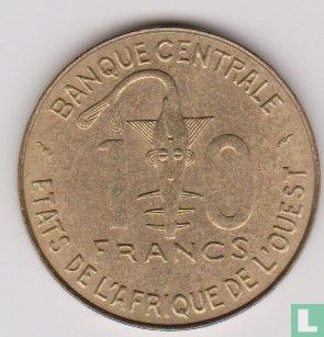 West African States 10 francs 1986 "FAO" - Image 2