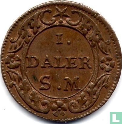 Suède 1 daler S.M. 1718 (Apollo) - Image 2