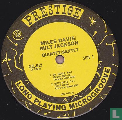 Miles Davis and Milt Jackson QuintetlSextet - Afbeelding 3