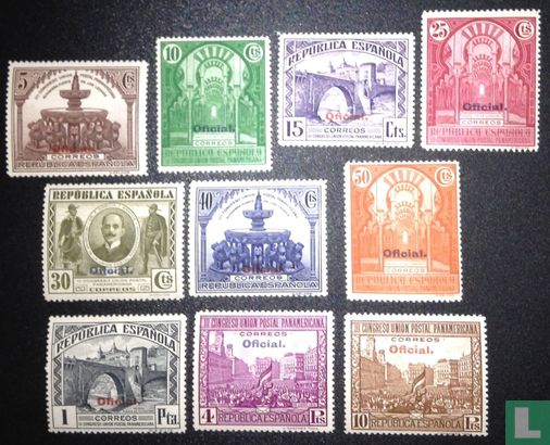 Service stamps, overprint "Oficial"