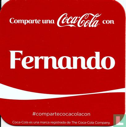 Comparte una Coca-Cola con Fernando