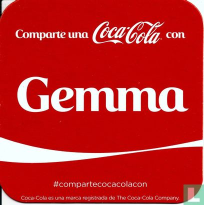 Comparte una Coca-Cola con Gemma