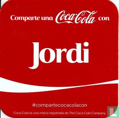 Comparte una Coca-Cola con Jordi