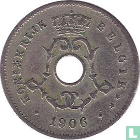 België 5 centimes 1906 (NLD - met kruis op kroon) - Afbeelding 1