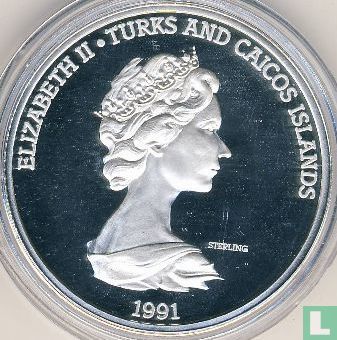 Turks- en Caicoseilanden 20 crowns 1991 (PROOF) "500th anniversary of Columbus' discovery of the New World - Niña" - Afbeelding 1