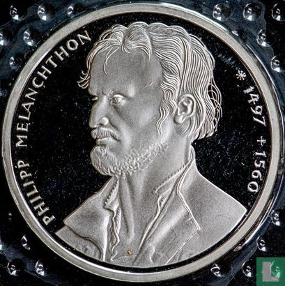 Allemagne 10 mark 1997 (BE - A) "500th anniversary Birth of Philipp Melanchthon" - Image 2