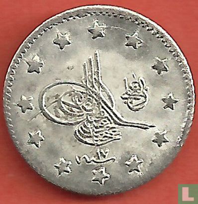 Ottomaanse Rijk 1 kurus AH1293-17 (1891) - Afbeelding 2