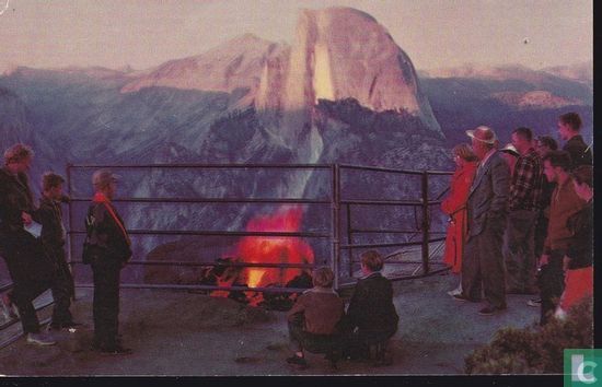 327 -  Yosemite national park the fire on glacier point