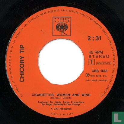 Cigarettes, Women and Wine - Image 3