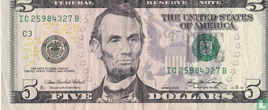 United States 5 dollars 2006 C - Image 1