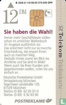 Postreklame - Münchner Telefonbuch - Image 1
