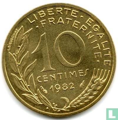 Frankreich 10 Centime 1982 - Bild 1