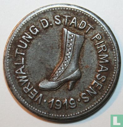 Pirmasens 10 pfennig 1919 - Afbeelding 1