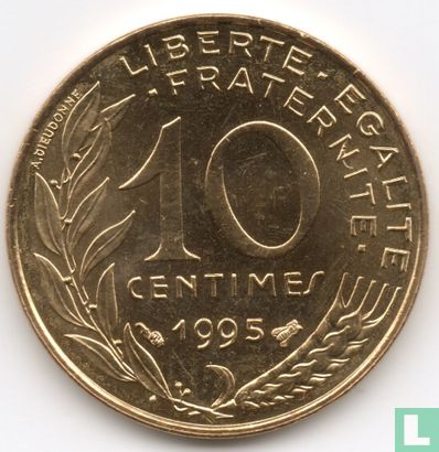 Frankrijk 10 centimes 1995 - Afbeelding 1