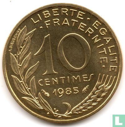 Frankreich 10 Centime 1985 - Bild 1