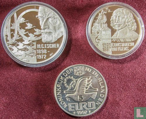 Nederland - 50 / 20 / 5 euro 1996/1998   - Bild 2